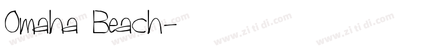 Omaha Beach字体转换